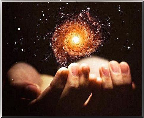 Cosmos in hands